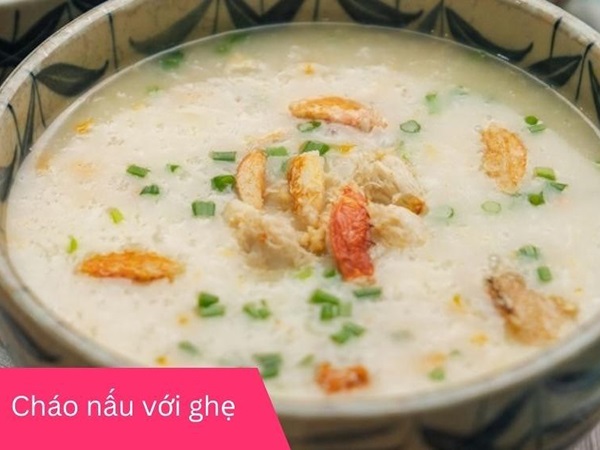 Nấu cháo ghẹ với rau gì cho bé hướng dẫn nấu chi tiết